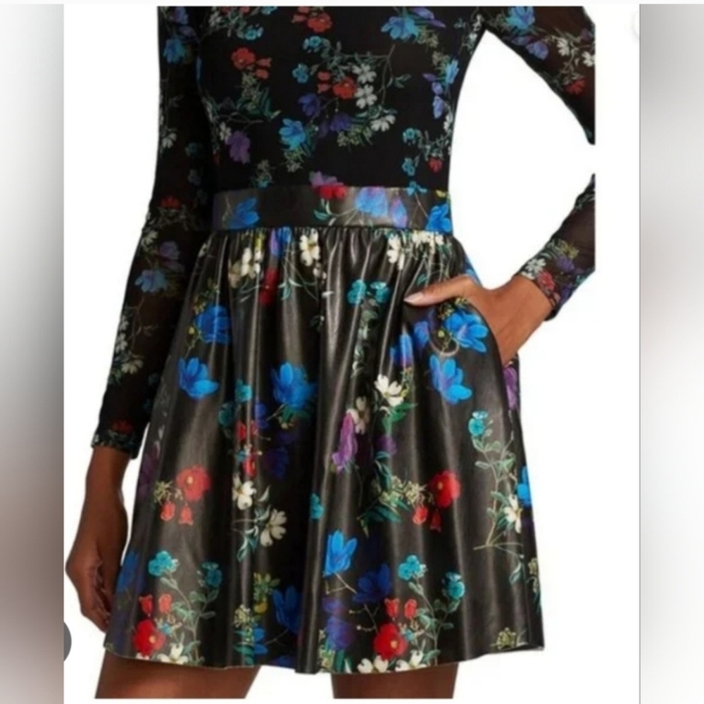 Alice + Olivia Chara Vegan Mini Dress size 12 - Picture 11 of 16